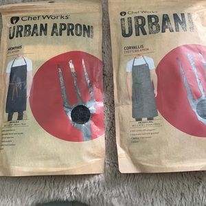 TWO Chef Works Aprons